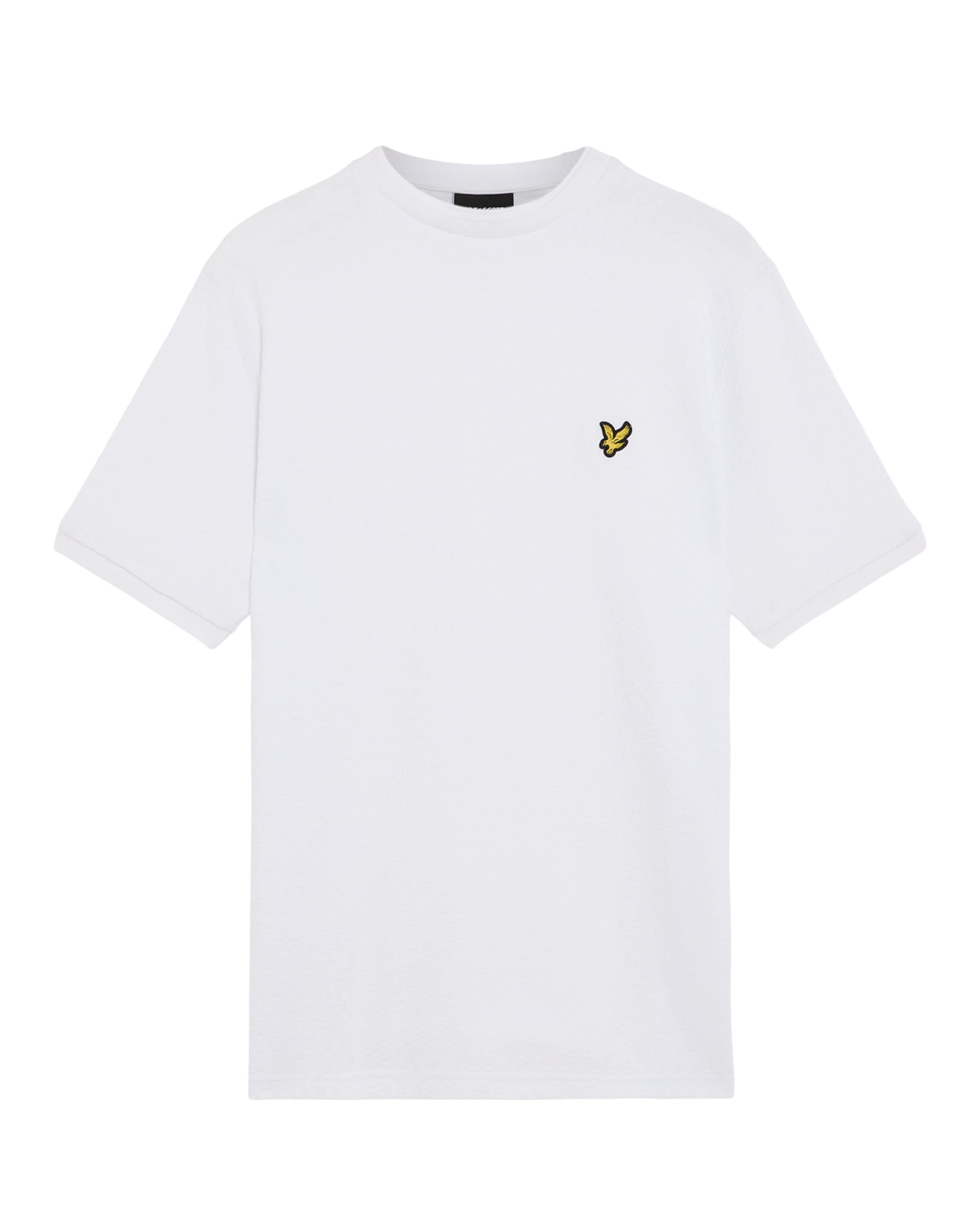 Lyle & Scott Paita 'Football Jacquard' värissä valkoinen: etupuoli