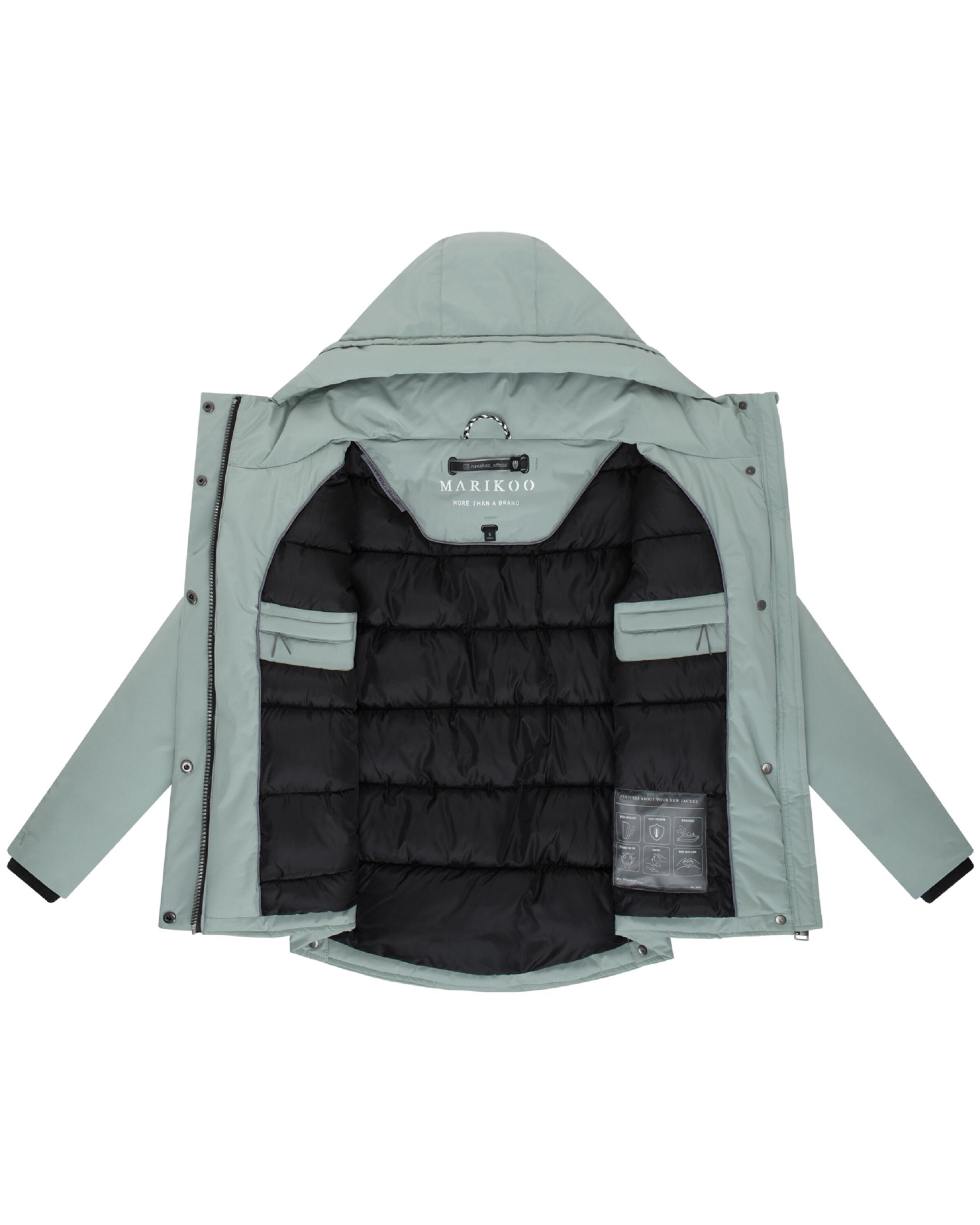 MARIKOO Зимняя куртка 'Yeminaa 16' в Зеленый