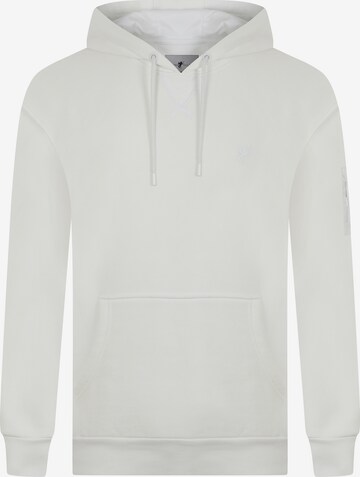 Sweat-shirt 'SAORO' DENIM CULTURE en blanc : devant