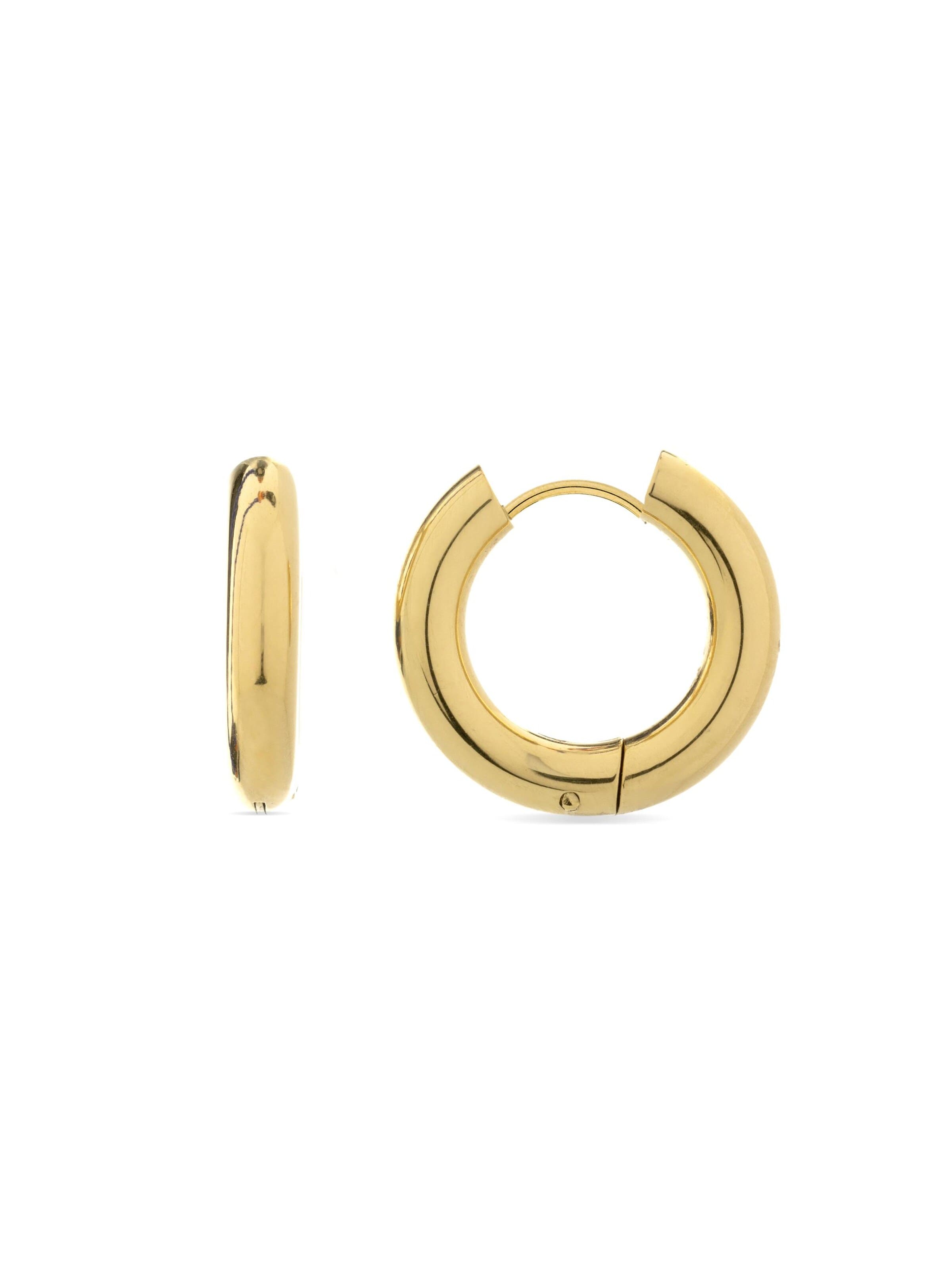 Luxenter Earrings 'Amyck' in Gold: front