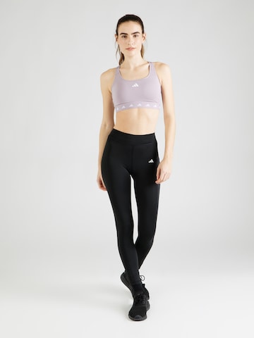 ADIDAS PERFORMANCE Bralette Sports Bra 'Powerreact Training Medium-support Techfit' in Purple