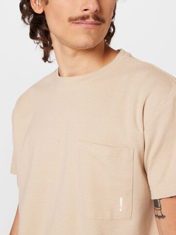 T-Shirt !Solid en beige