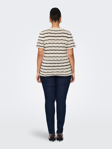 ONLY Carmakoma Sweater 'CARAnnasofia' in White