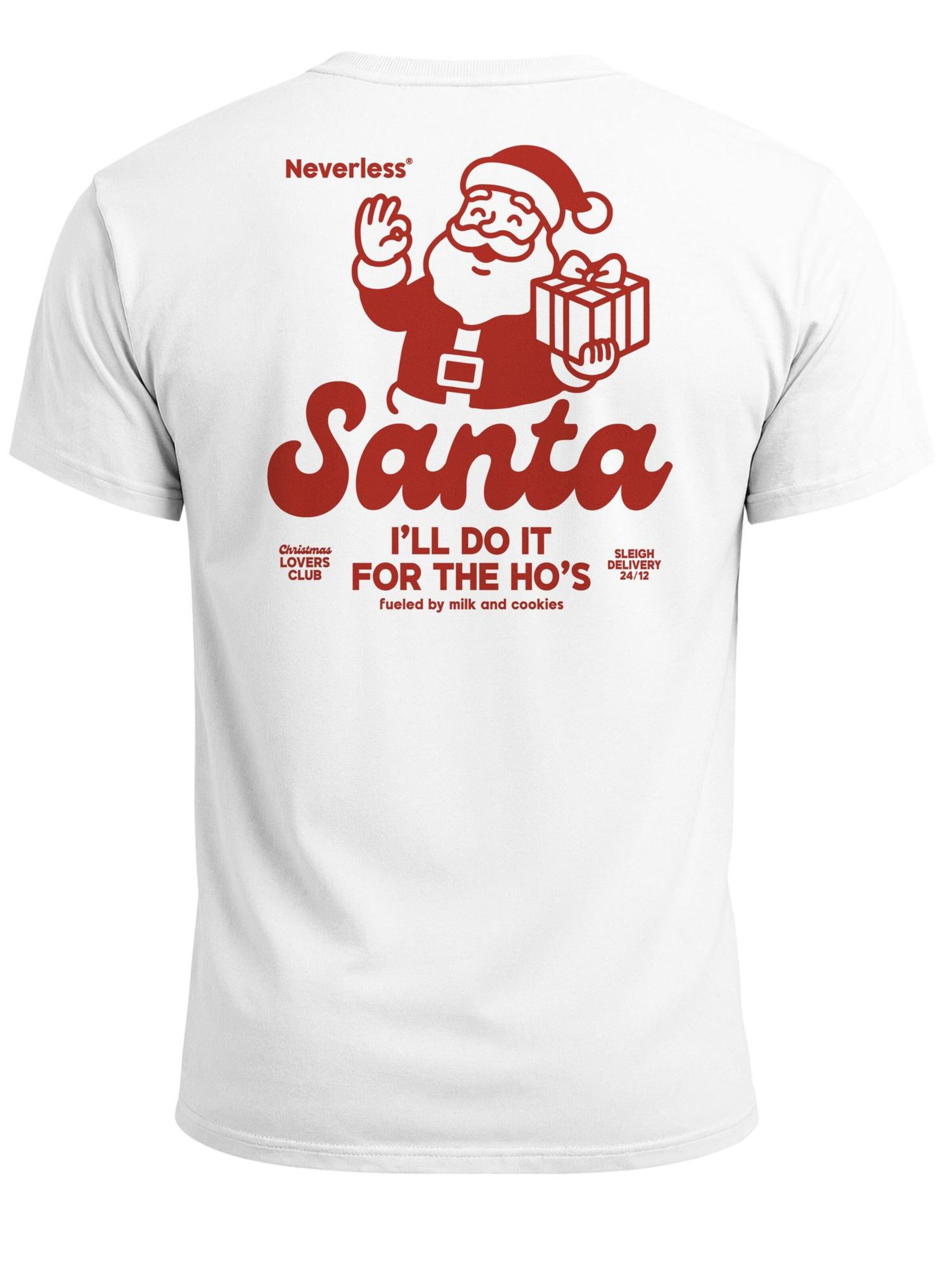Neverless Shirt 'Santa Clause' in White