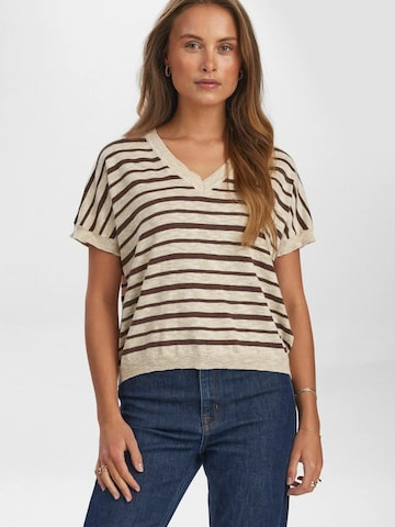 Pull-over 'KIKI' NÜMPH en beige : devant