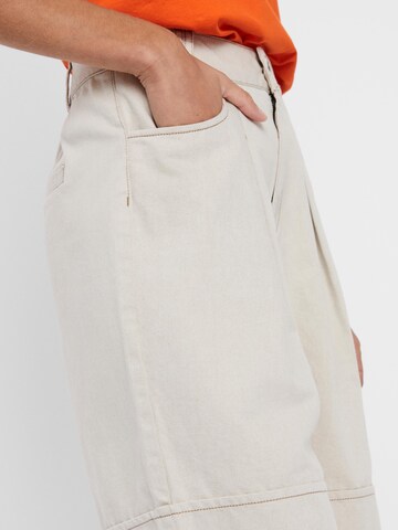 VERO MODA Wide Leg Shorts 'Fiona' in Beige