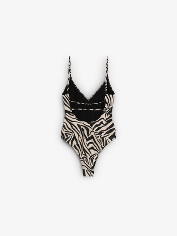 Scalpers Zebra Swimsuit ' ' in Mischfarben