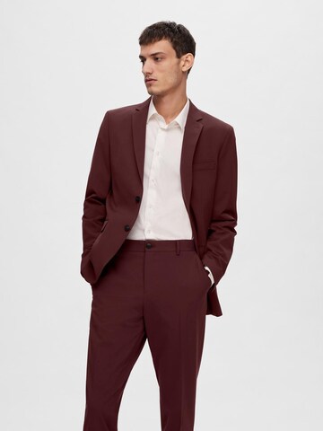 SELECTED Slim Fit Sakko in Rot