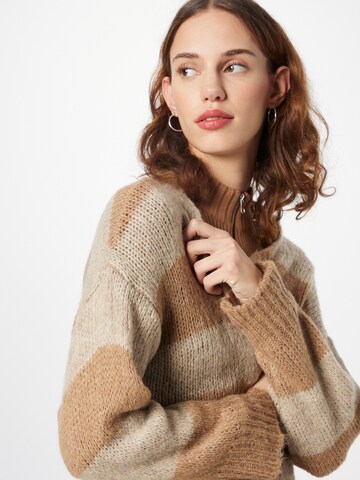 ZABAIONE Knit cardigan 'Jana' in Beige