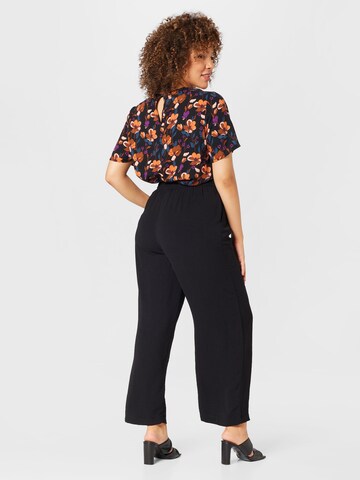 ONLY Carmakoma Wide leg Pleat-Front Pants 'Joleen' in Black