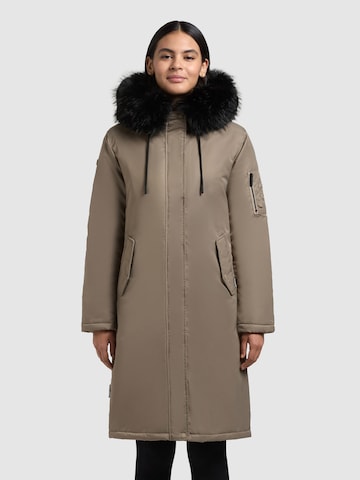 khujo Wintermantel 'Jilla' in Beige: Vorderseite