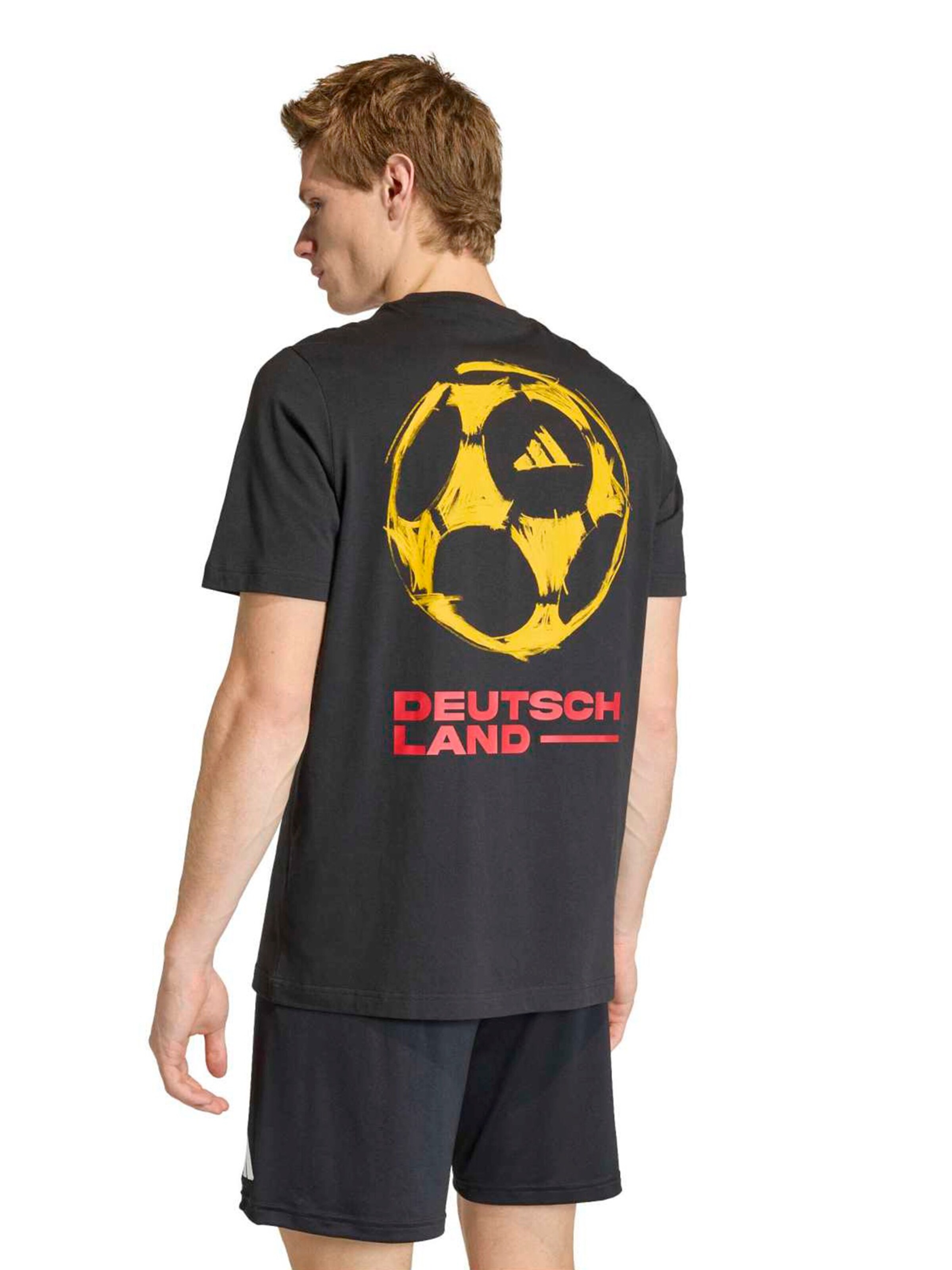 T-shirt fonctionnel 'GER TLSTR' ADIDAS PERFORMANCE en noir : devant