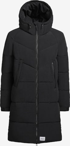 khujo Mantel 'Wattan' in Schwarz: Vorderseite