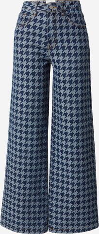 ABOUT YOU x Laura Giurcanu Wide leg Jeans 'Victoria' in Blue: front