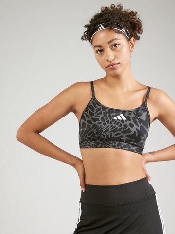 Bustier Soutien-gorge de sport ADIDAS PERFORMANCE en noir : devant