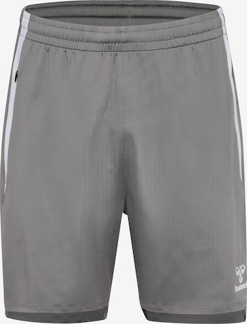 Hummel Regular Workout Pants 'Lead 2.0' in Grey: front