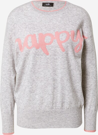 Wallis Pullover 'Happy' in grau / rosé, Produktansicht
