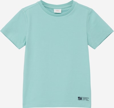 s.Oliver T-Shirt en bleu nuit / aqua, Vue avec produit