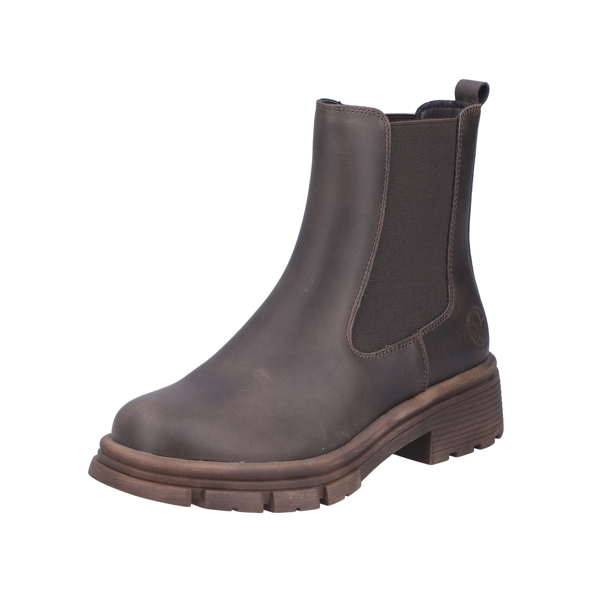 Rieker Chelsea boots in Bruin: voorkant