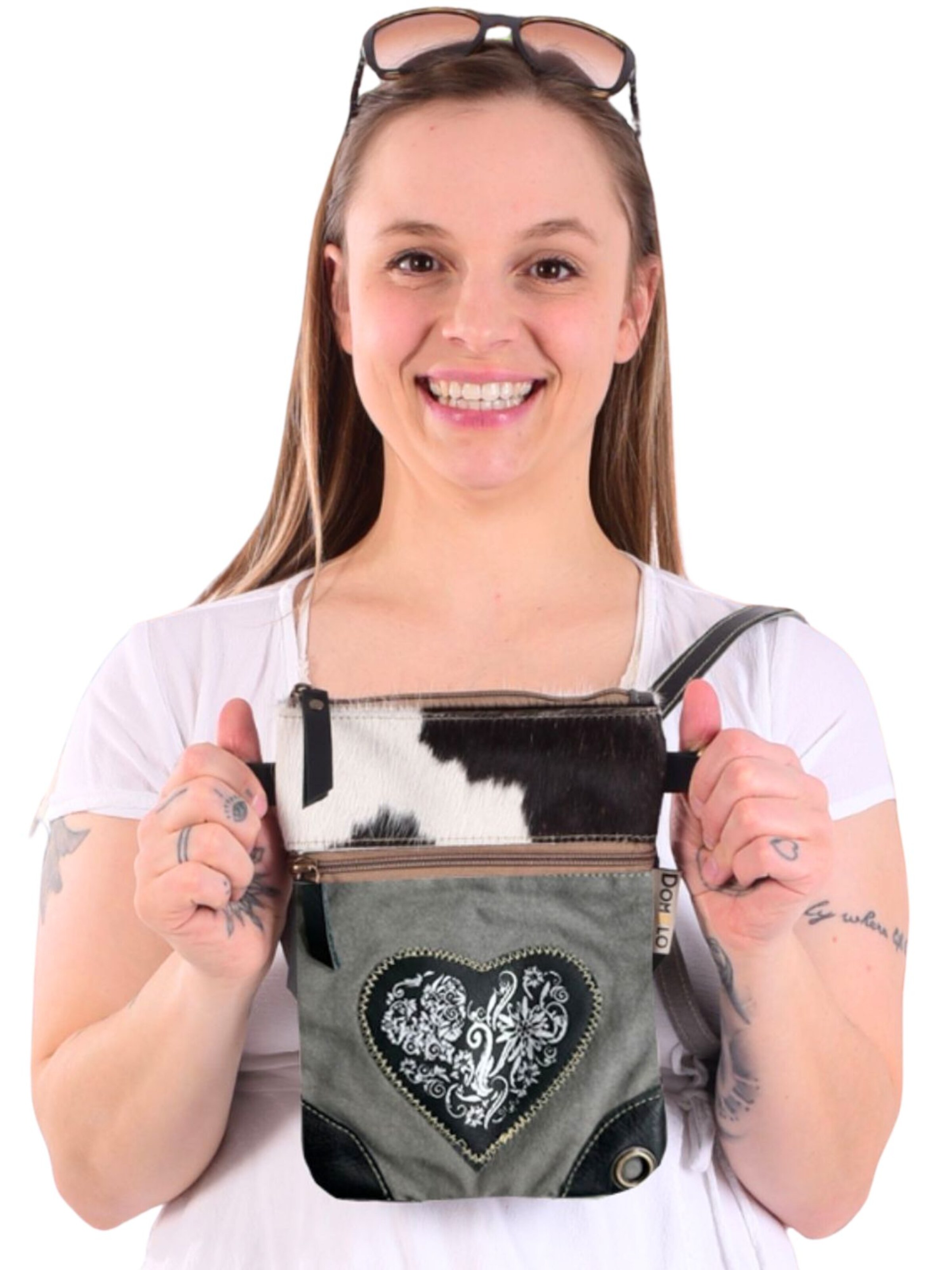 DOMELO Crossbody Bag 'Domelo' in Grey