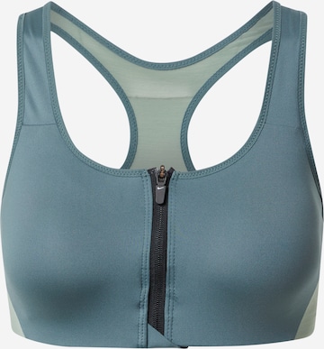 NIKE Bustier Sport bh in Groen: voorkant