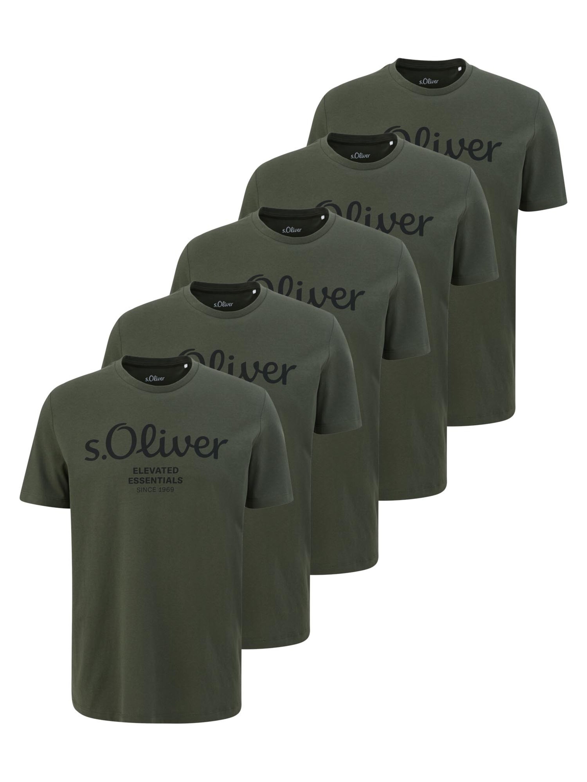 s.Oliver Shirt 'Basic'‌‌‌‌‌‌ in Grün: Vorderseite