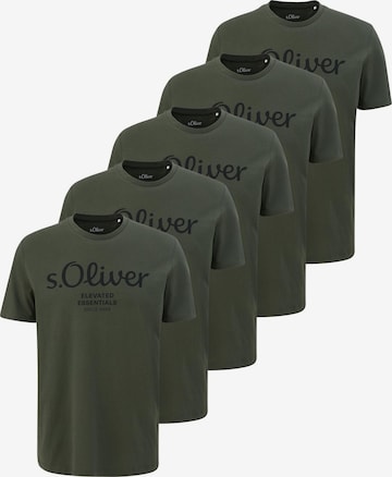s.Oliver Shirt 'Basic' in Grün: Vorderseite
