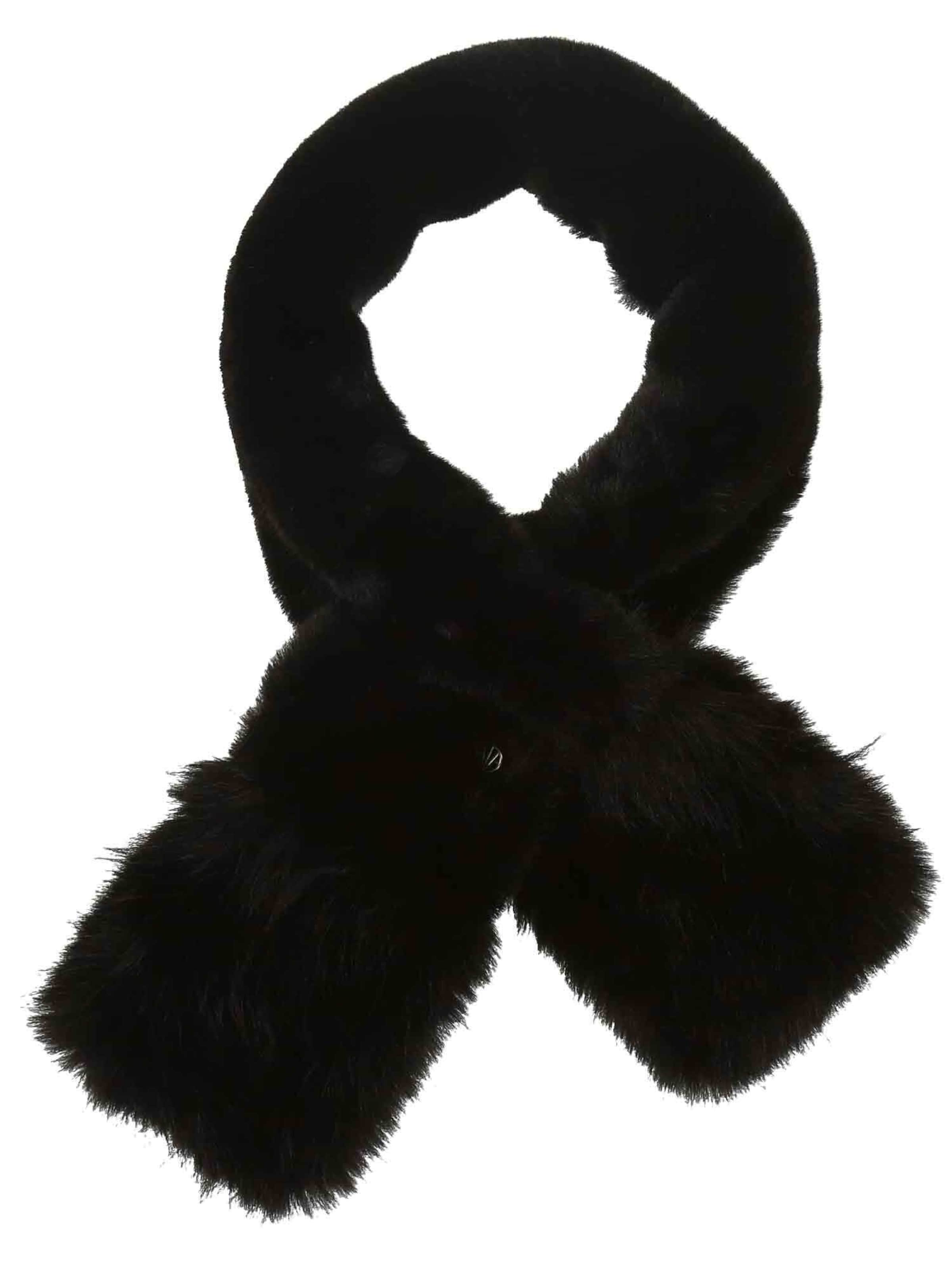 LOEVENICH Schal in Schwarz: Vorderseite