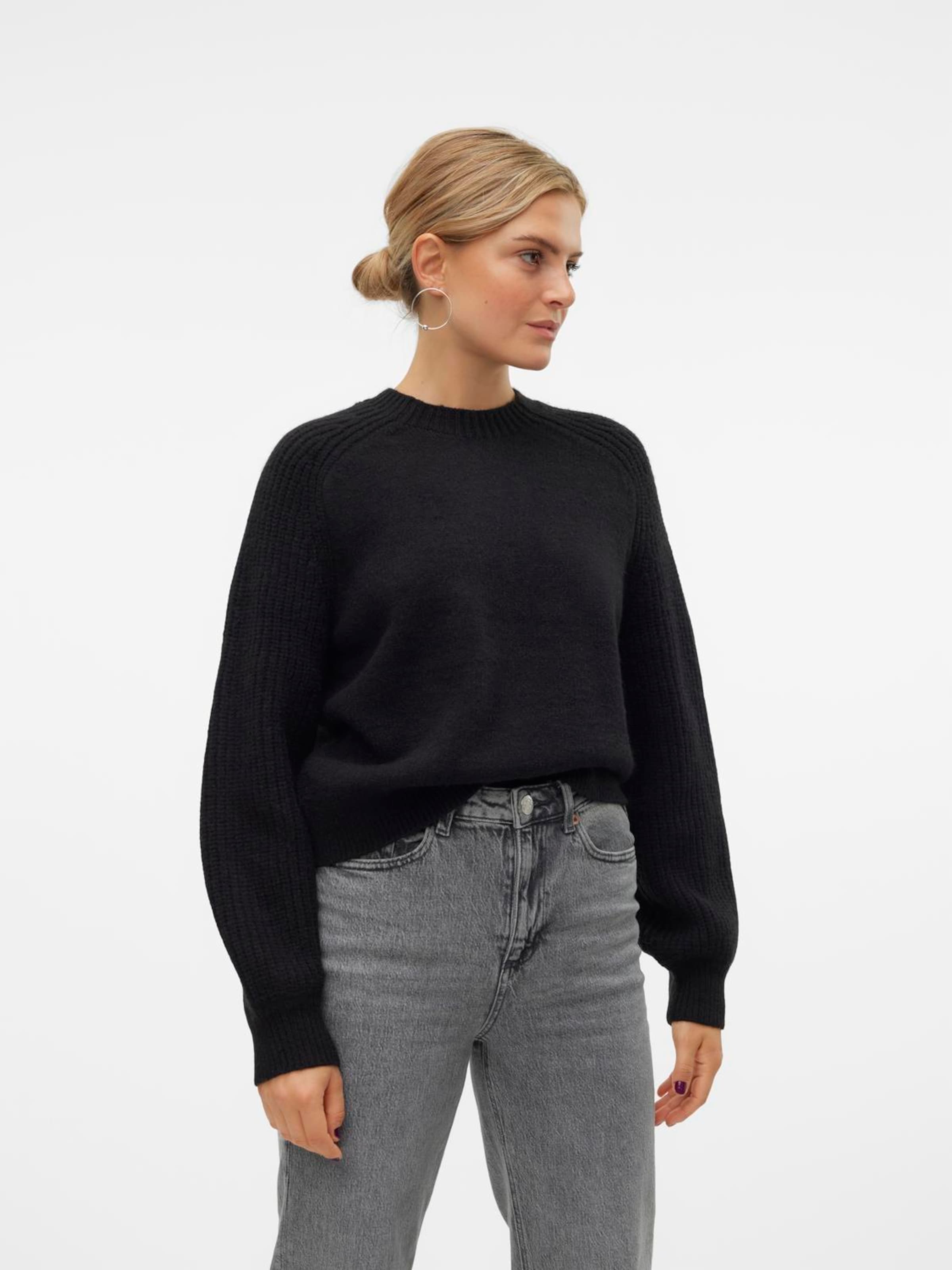 VERO MODA Trui VMENYA in Zwart ABOUT YOU