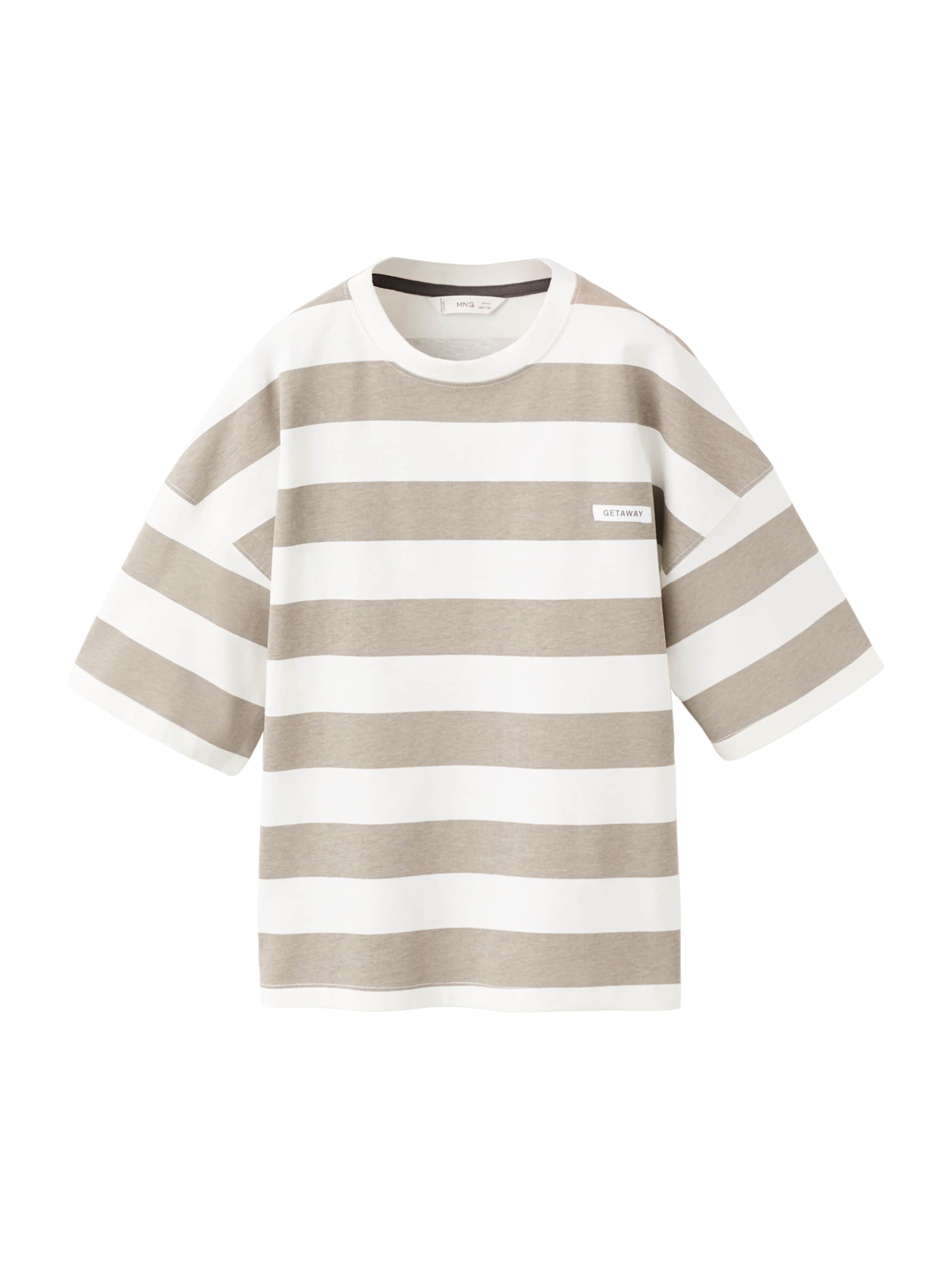 MANGO KIDS Shirt 'EGET' in Brown: front