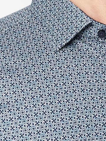 Coupe slim Chemise DESOTO en bleu