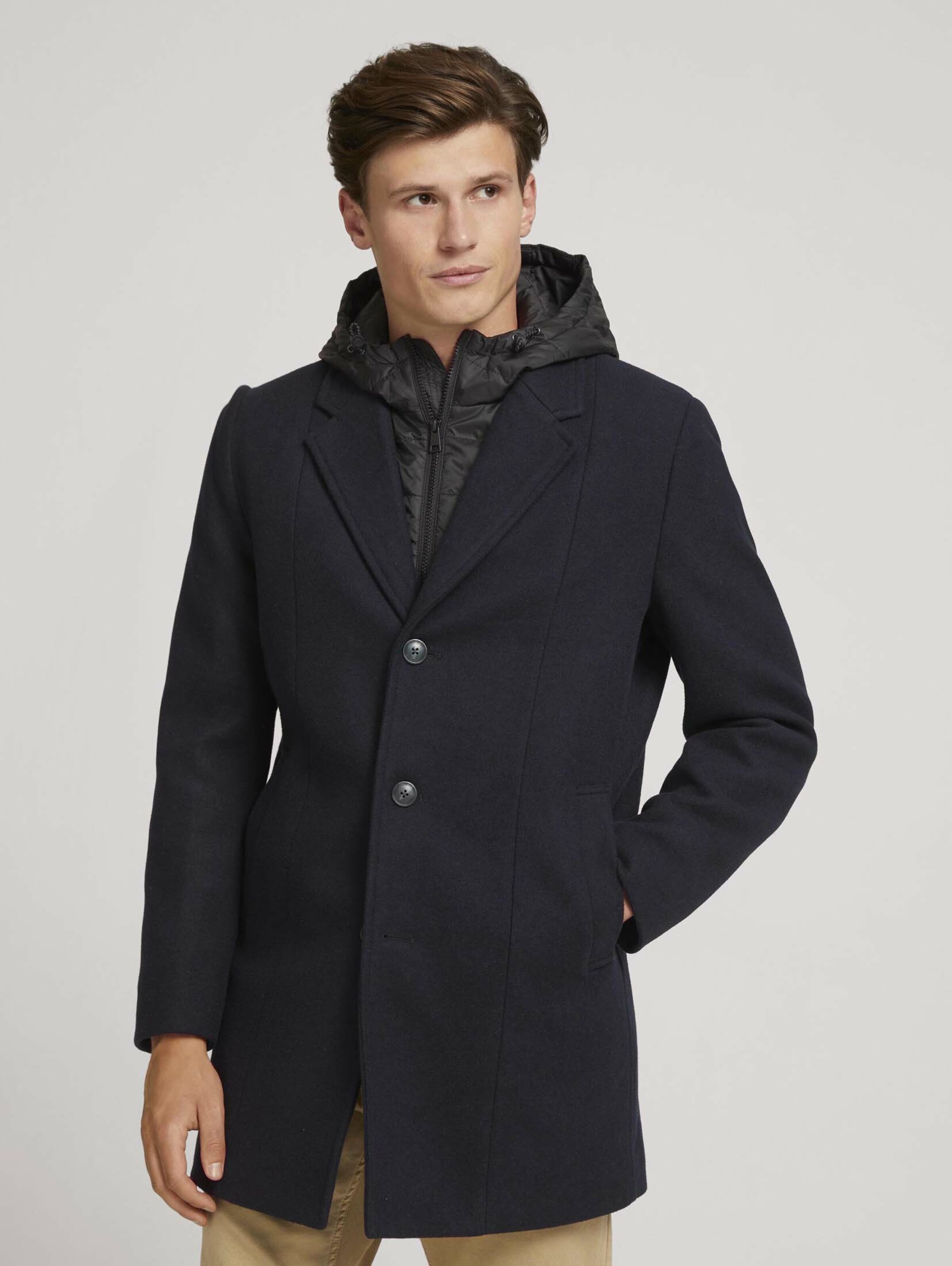 Männer Mäntel TOM TAILOR DENIM Mantel in Nachtblau - KF31974 Männer Mäntel TOM TAILOR DENIM Mantel in Nachtblau - KF31974