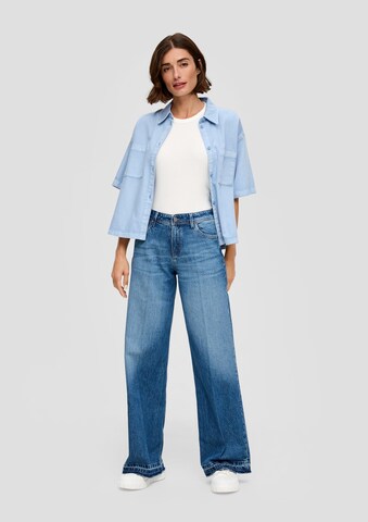 s.Oliver Wide Leg Jeans 'Suri' in Blau: Vorderseite