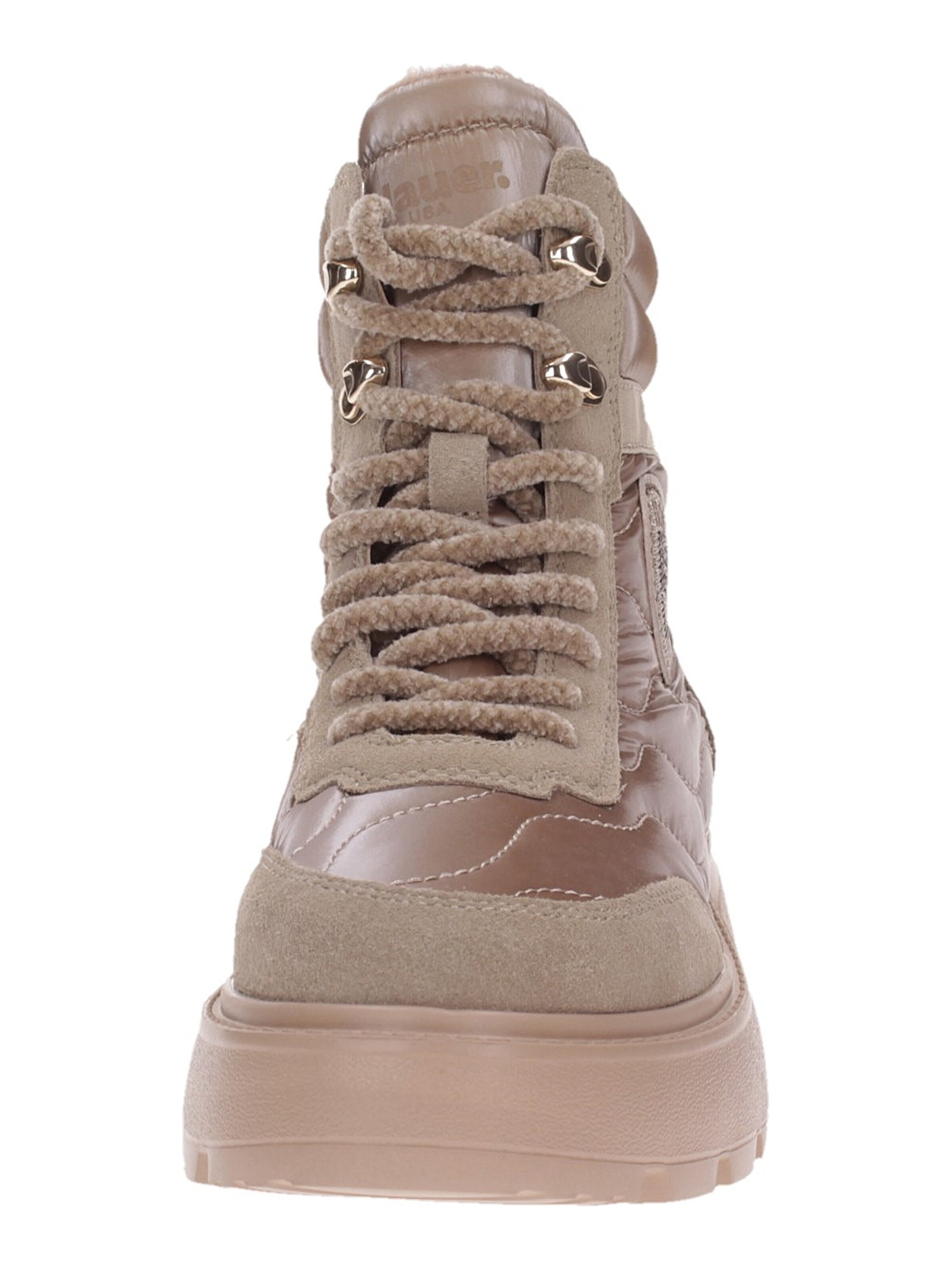 Stivaletto stringato 'Blanca03' di Blauer.USA in beige