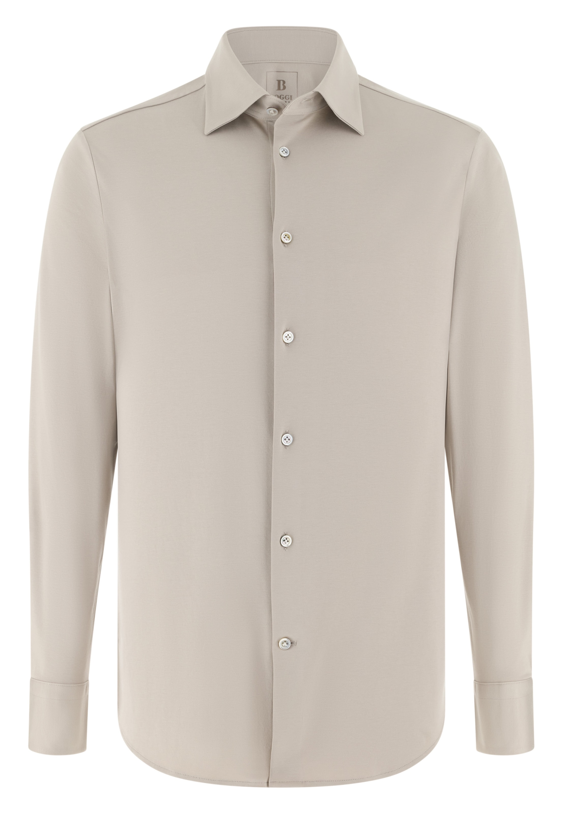Chemise Boggi Milano en beige : devant
