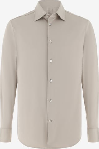 Chemise Boggi Milano en beige : devant