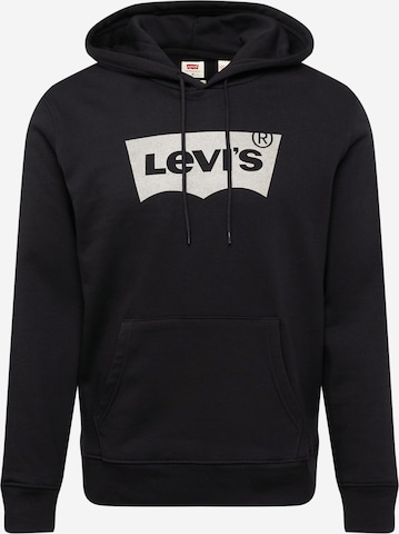 LEVI'S ® Sweatshirt 'LSE T3 Graphic Hoodie' in Zwart: voorkant