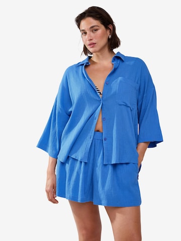 LindexBluza 'Amina' - plava boja: prednji dio