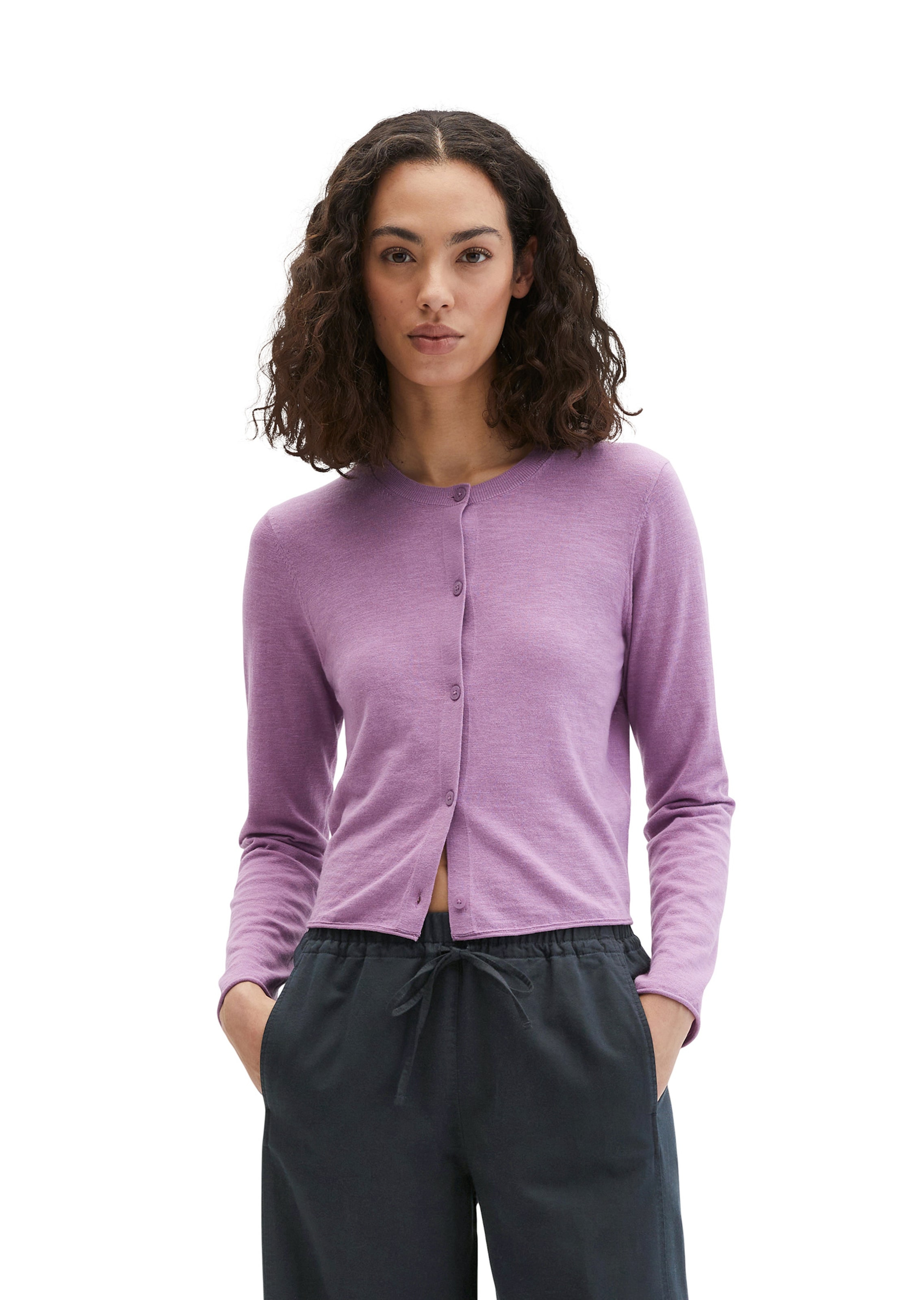 Marc O'Polo Knit cardigan in Purple: front