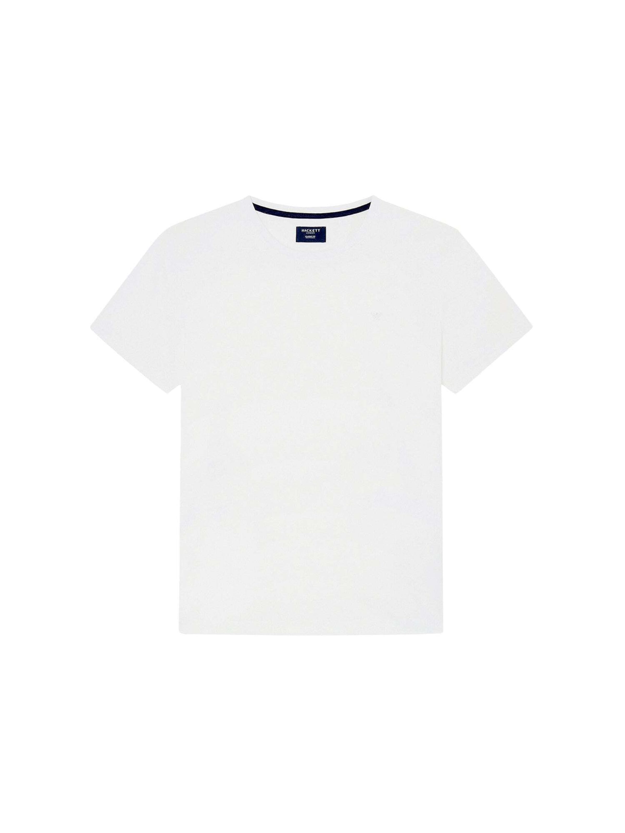 Hackett London T-Shirt 'PIMA COTTON TEE ' in Weiß: Vorderseite
