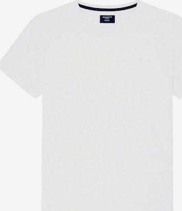 Hackett London T-Shirt 'PIMA COTTON TEE ' in Weiß: Vorderseite