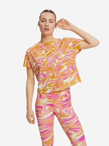 ESPRIT Functioneel shirt in Oranje: voorkant