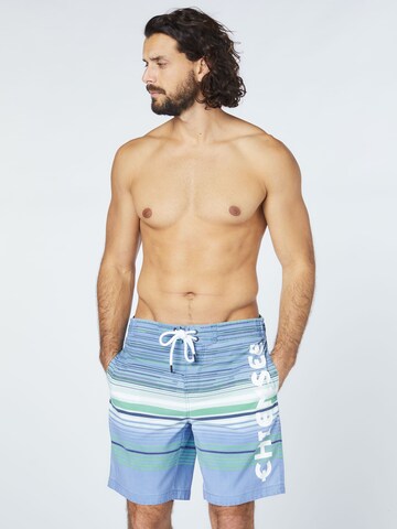 CHIEMSEE Regular Board Shorts 'Lazy Left' in Blue: front