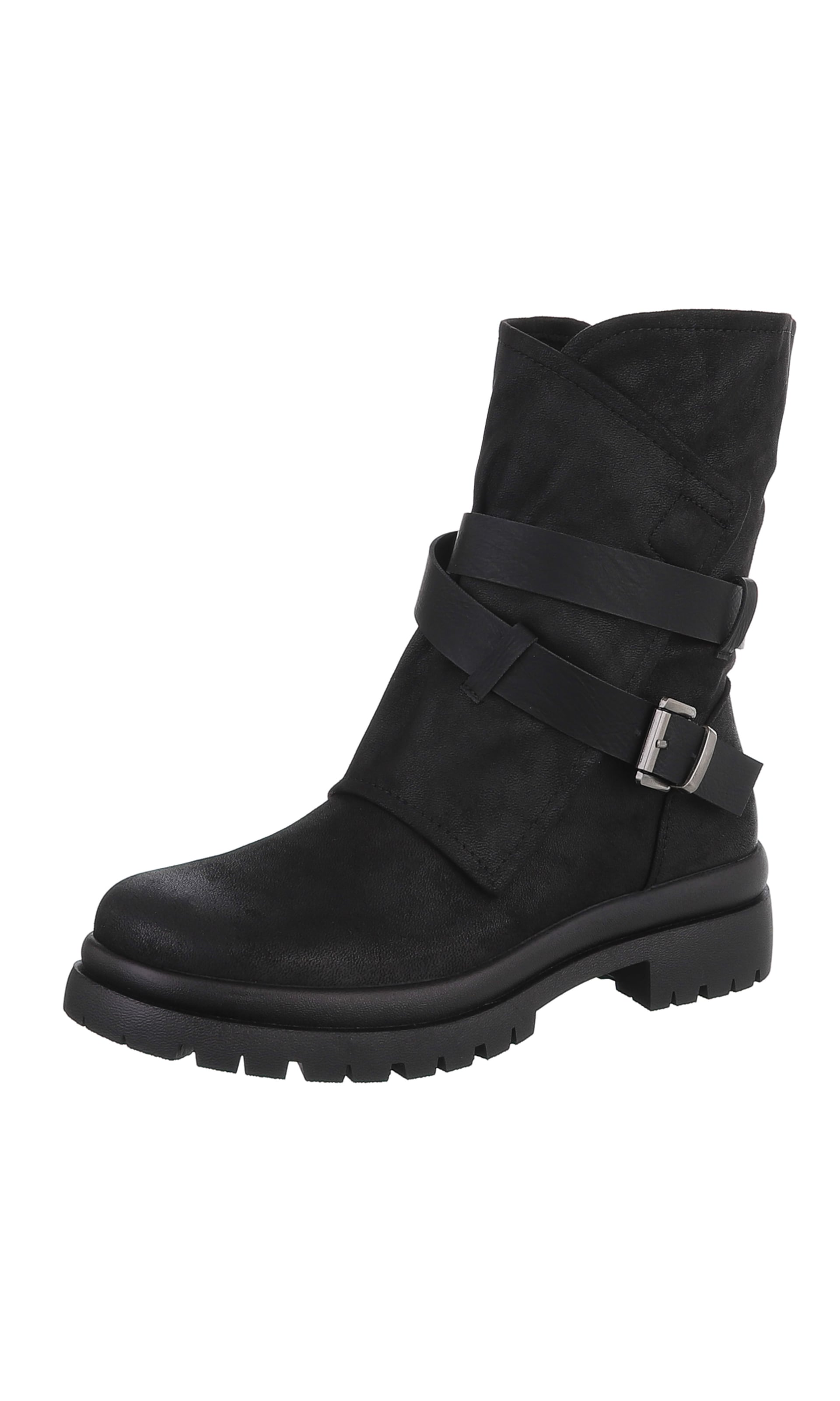 Ital-Design Boots in Black: front