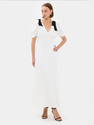 Hiccup Dress in White: front