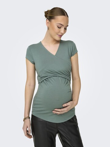 Only Maternity Shirt 'OLMLisa' in Green
