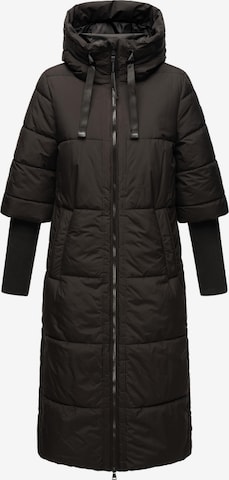 Manteau d’hiver 'Ciao Miau XIV' NAVAHOO en noir : devant