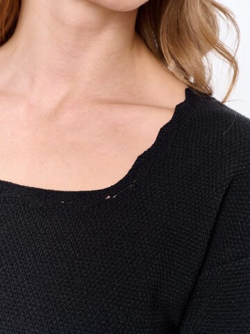 Blue Shadow Sweater in Black