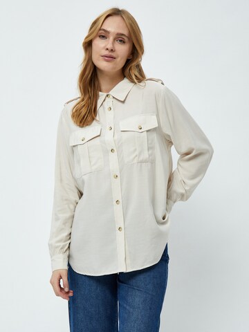minus Blouse 'Freyalina' in Beige: voorkant