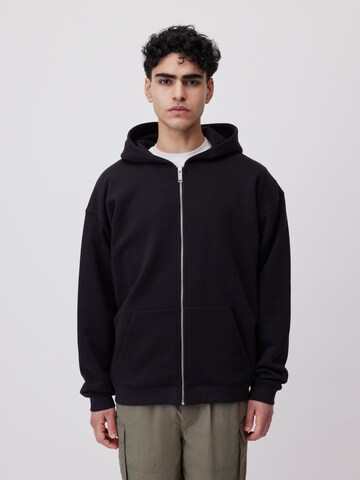 LeGer by Lena Gercke Zip-Up Hoodie 'Mario' in Black: front